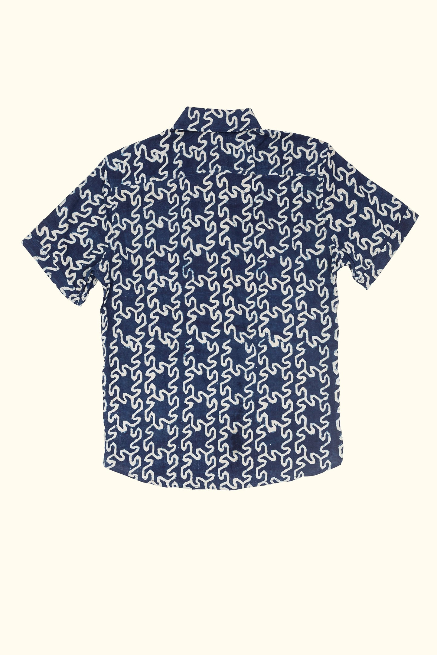 buti hand-printed shirt in blue