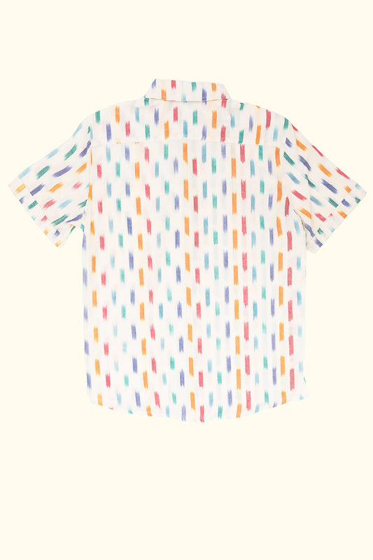 weave hand-woven short sleeve shirt