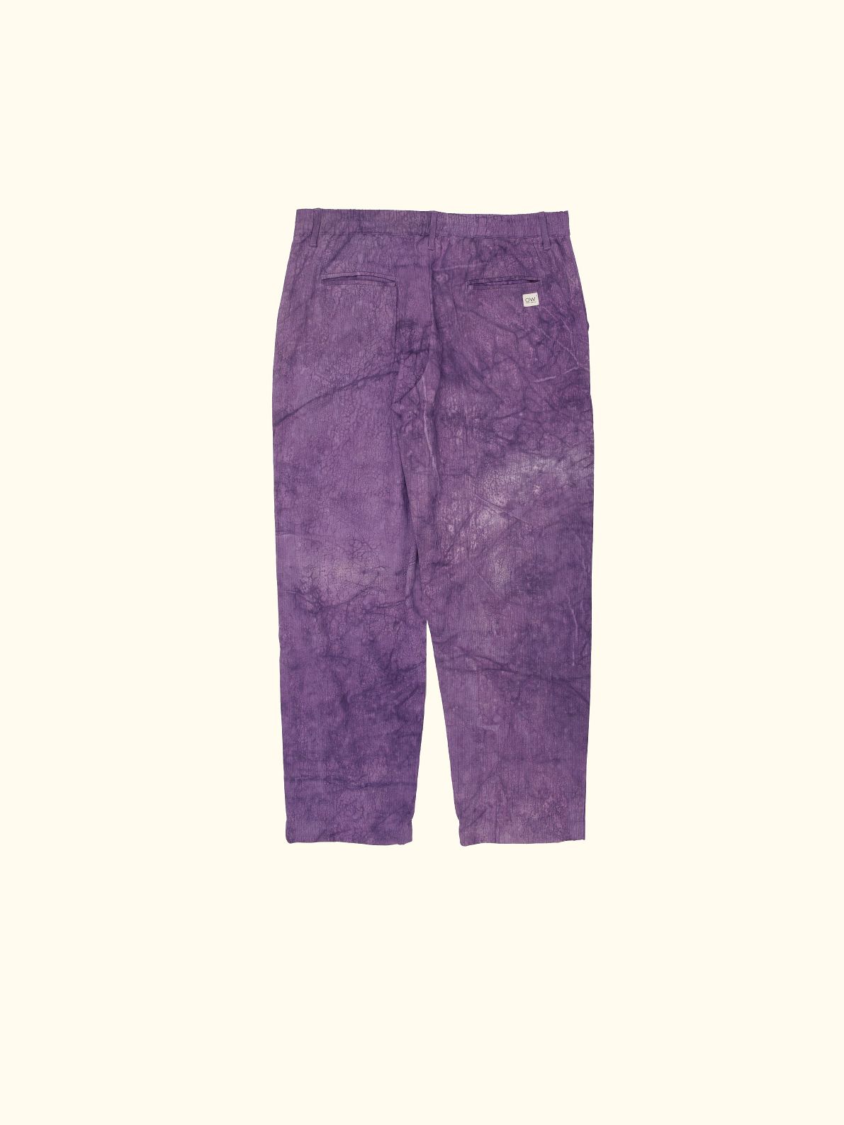 velvet hand-dyed corduroy trousers