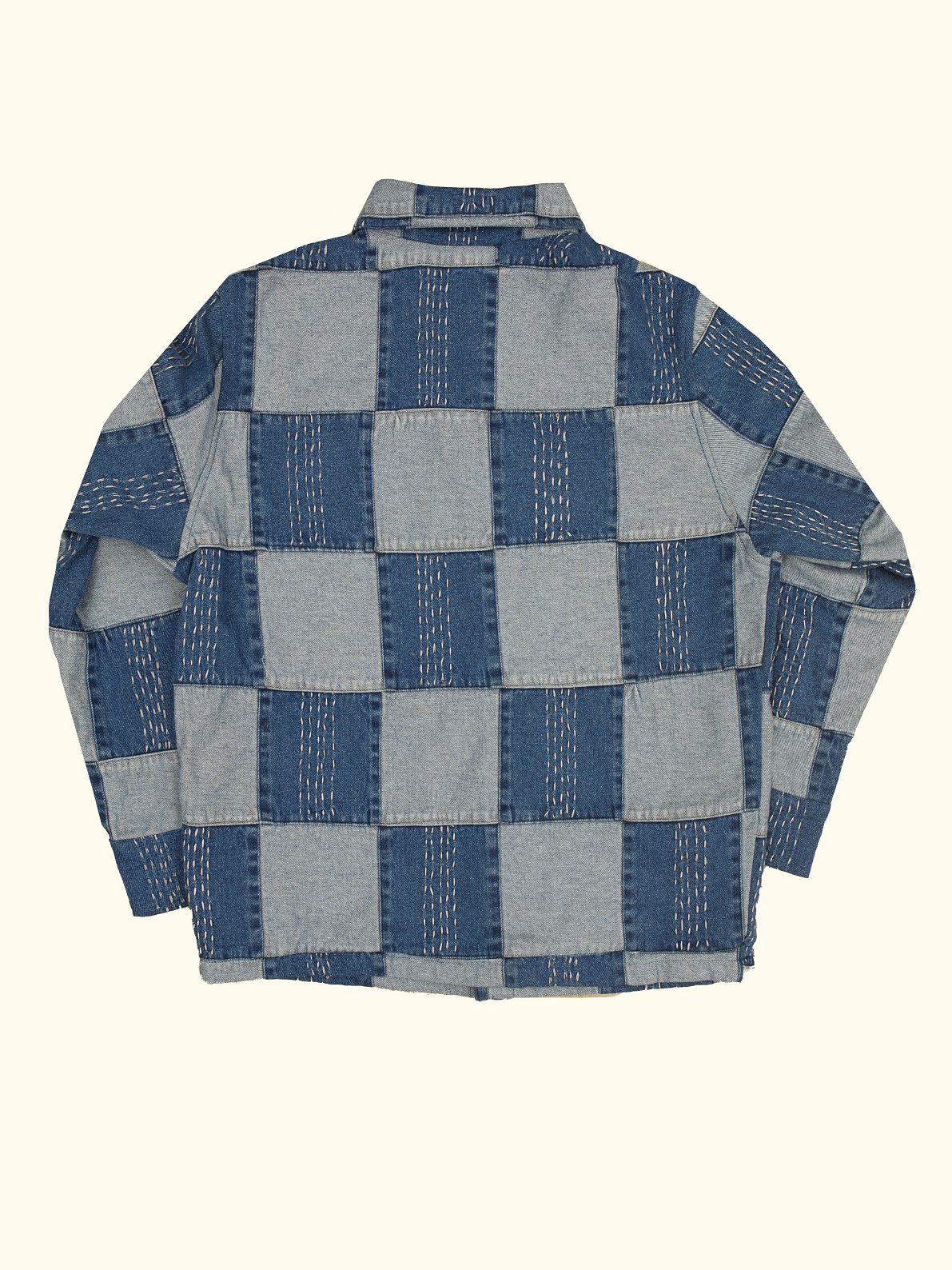 echo denim patchwork jacket