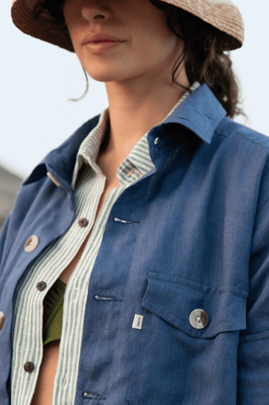 tessera regenerative cotton long sleeve shirt