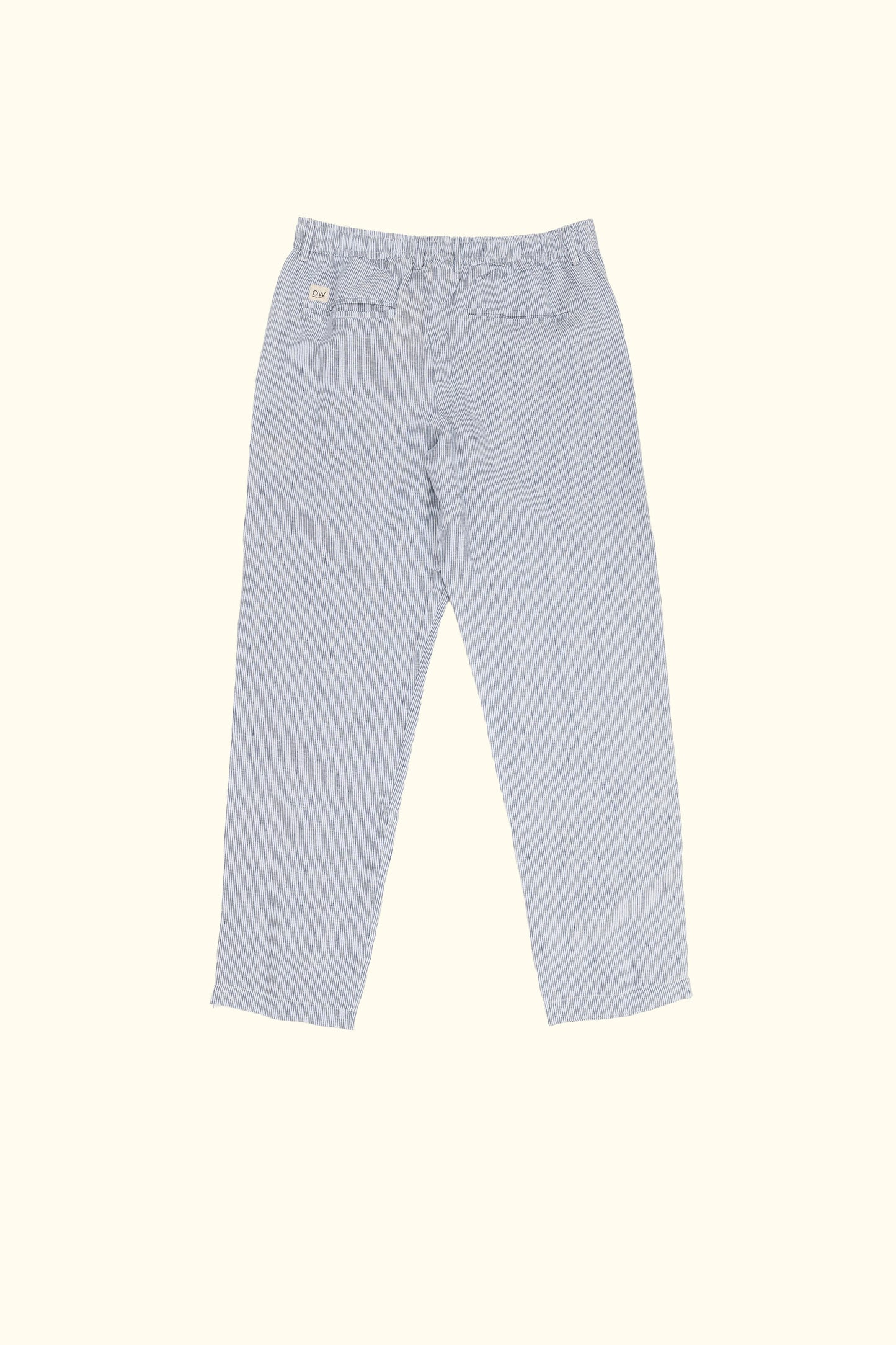 yash linen trousers in light blue stripes