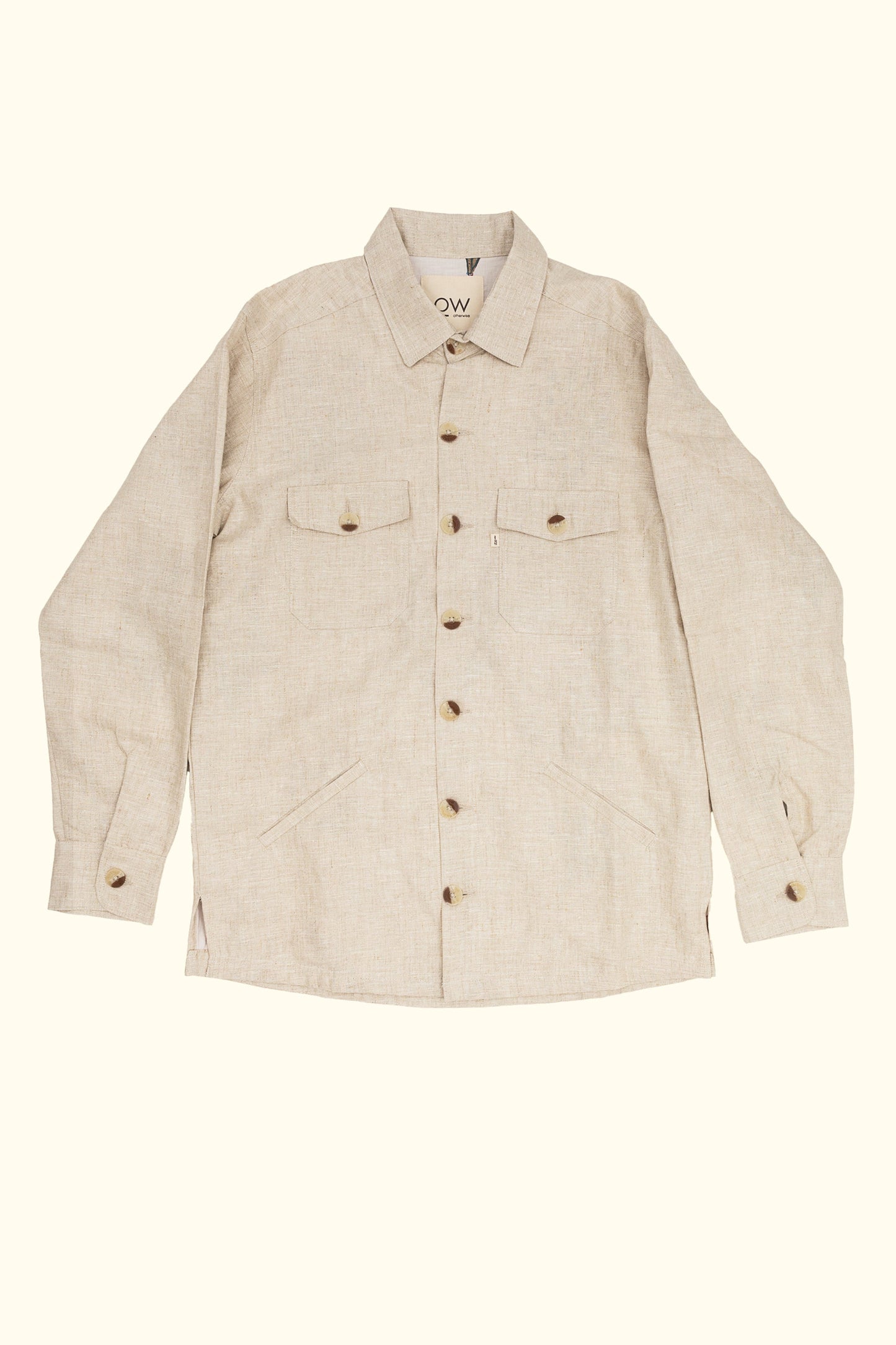 jiva linen jacket in beige