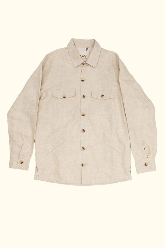 jiva linen jacket in beige