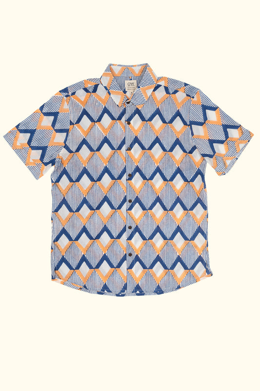 inca hand-printed shirt