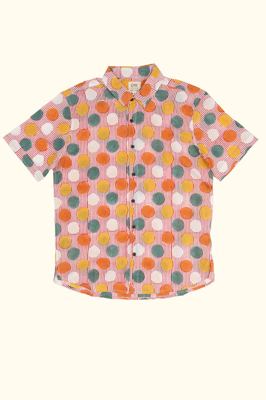 glee hand-printed shirt