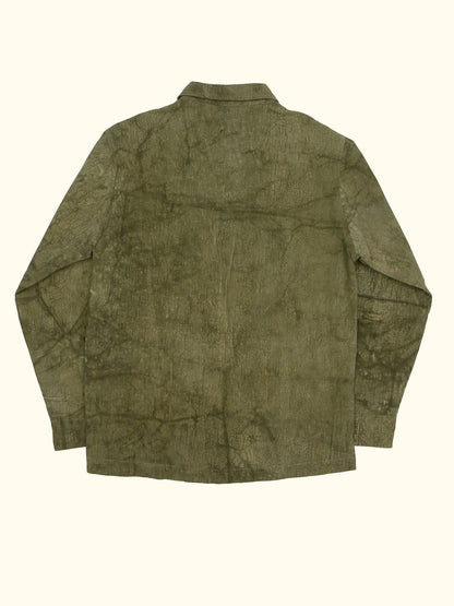 opal hand-dyed corduroy jacket in green