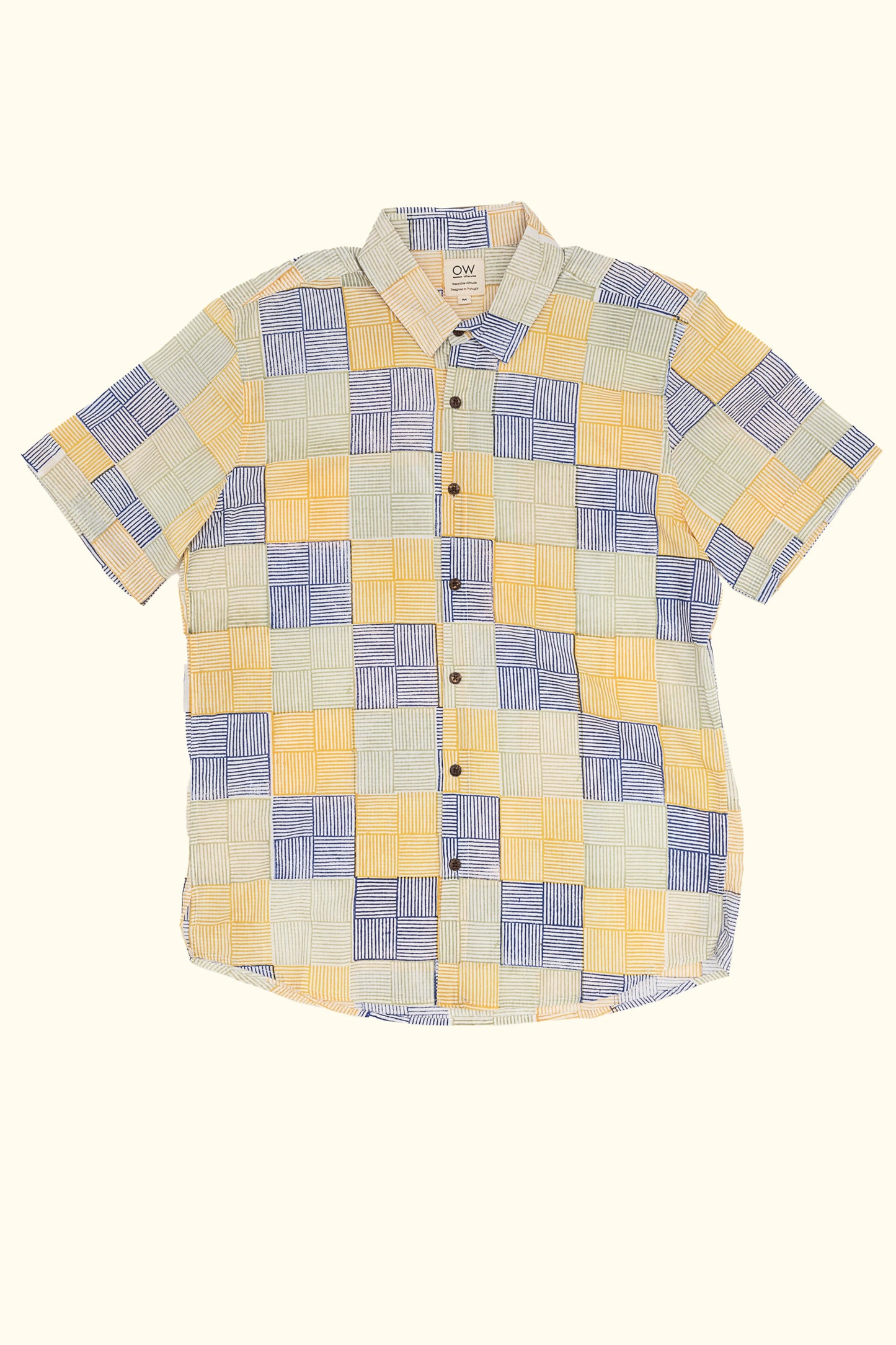 dabu hand-printed shirt