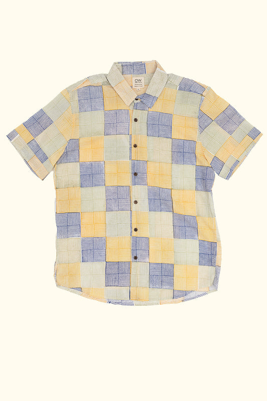 dabu hand-printed shirt