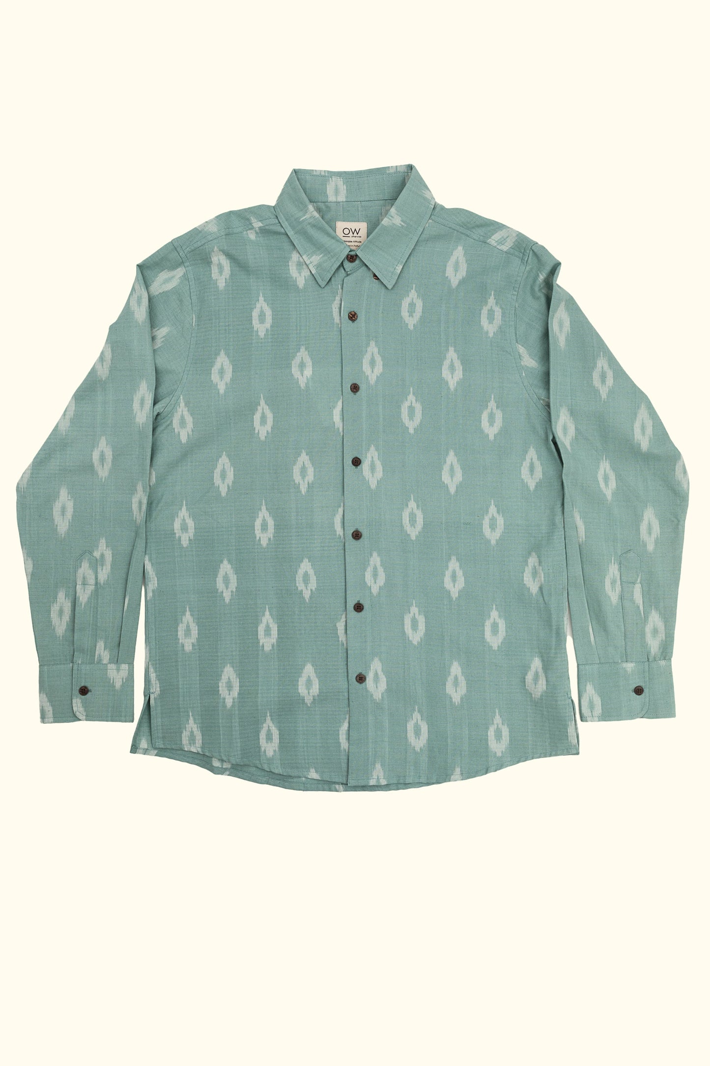 resham hand-woven long sleeve shirt