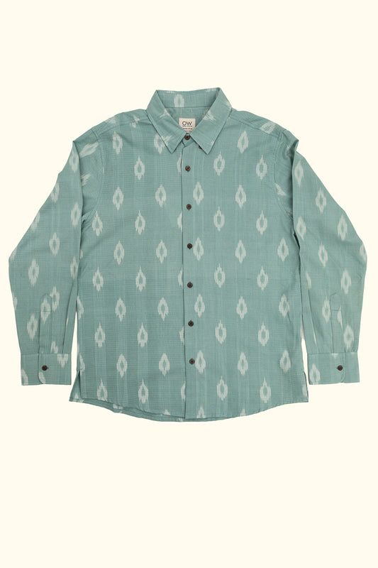 resham hand-woven long sleeve shirt