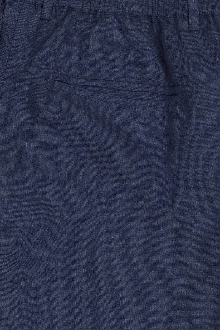 arya linen trousers in dark blue