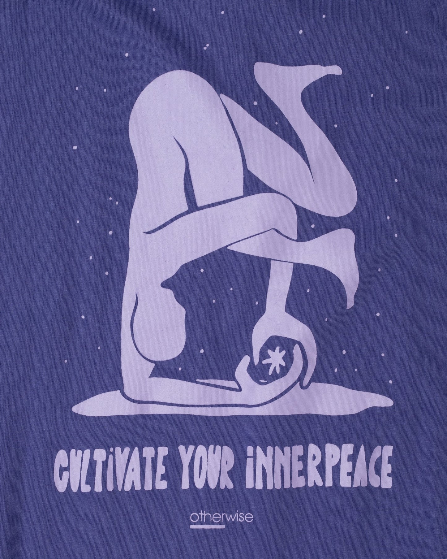 cultivate your inner peace sweatshirt in blue