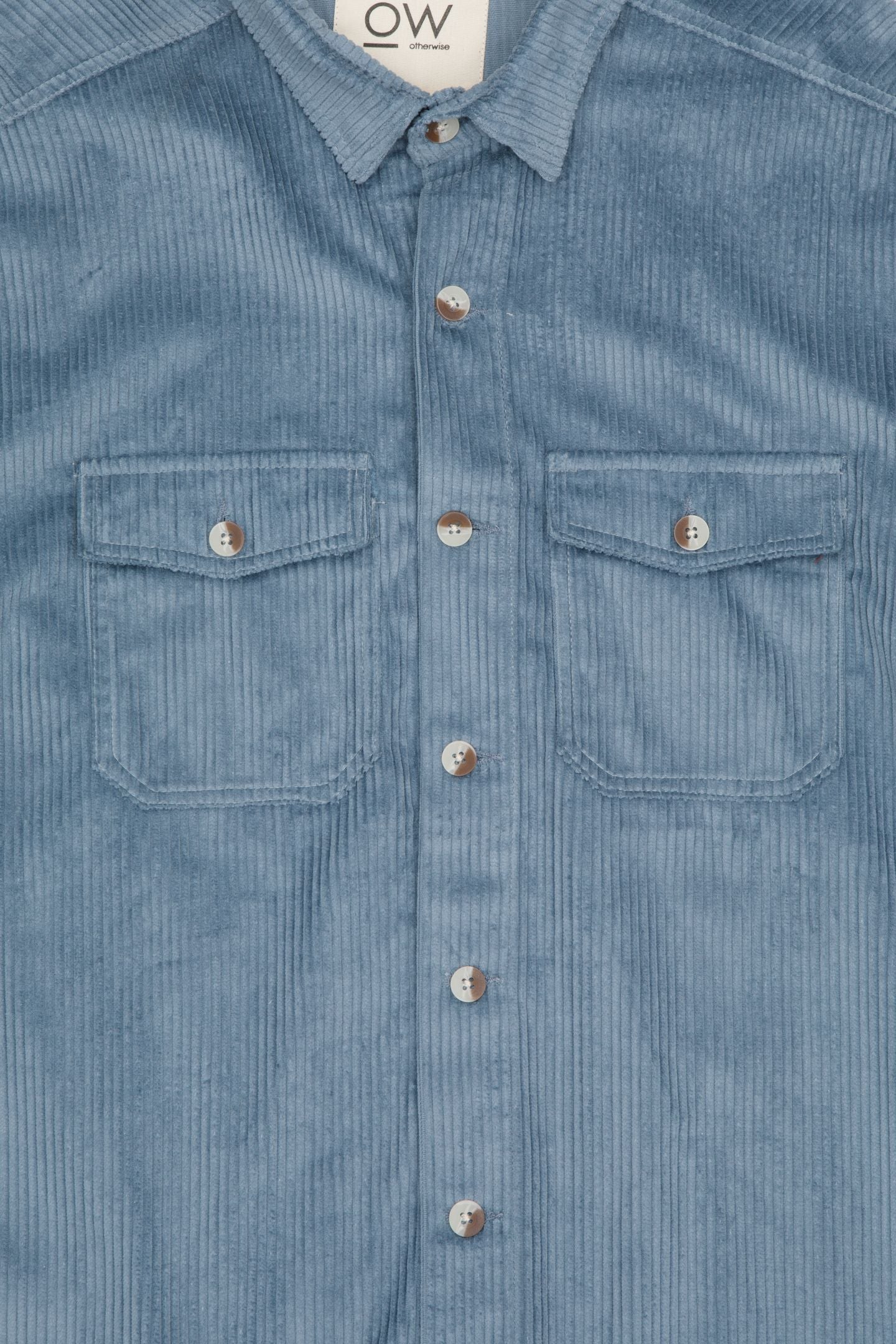 dusk corduroy overshirt in light blue
