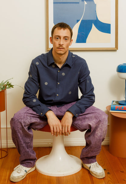 velvet hand-dyed corduroy trousers