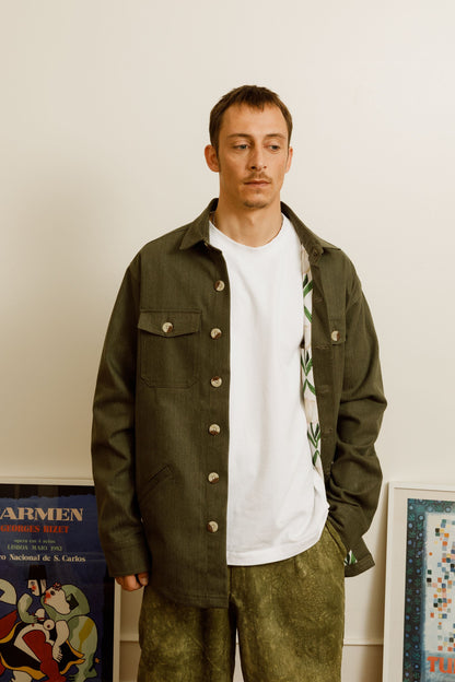 milit lightweight jacket in military green