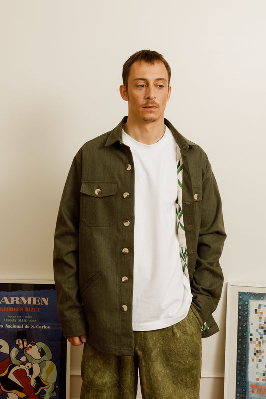 milit lightweight jacket in military green