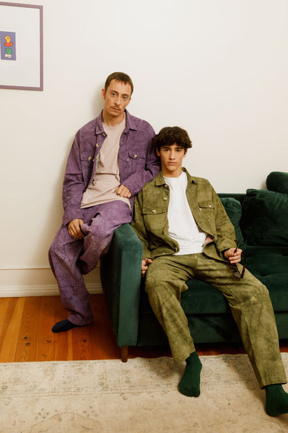 opal hand-dyed corduroy trousers