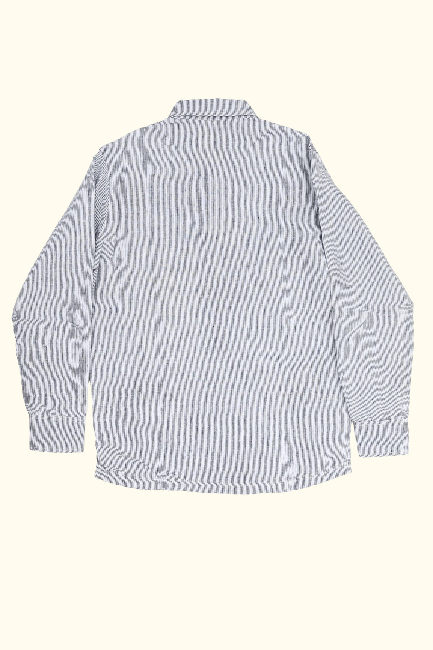zyaan linen jacket in light blue stripes