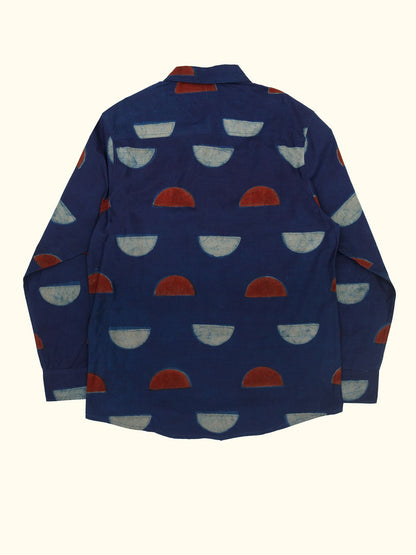 twilight hand-printed long sleeve shirt