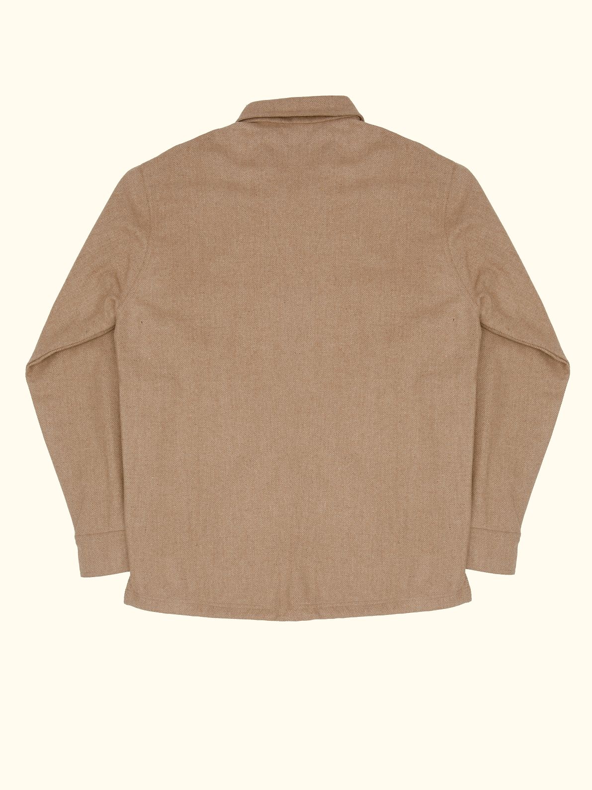 sable upcycled wool jacket in beige
