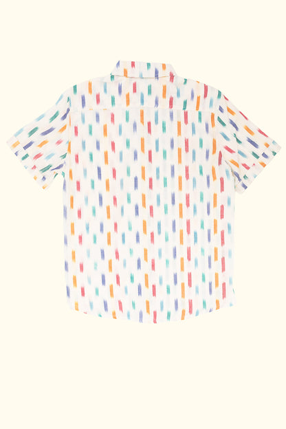 weave hand-woven short sleeve shirt