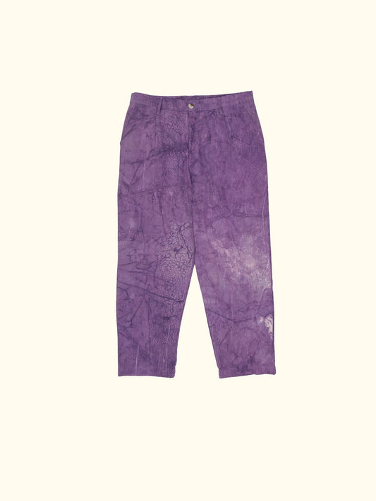 velvet hand-dyed corduroy trousers