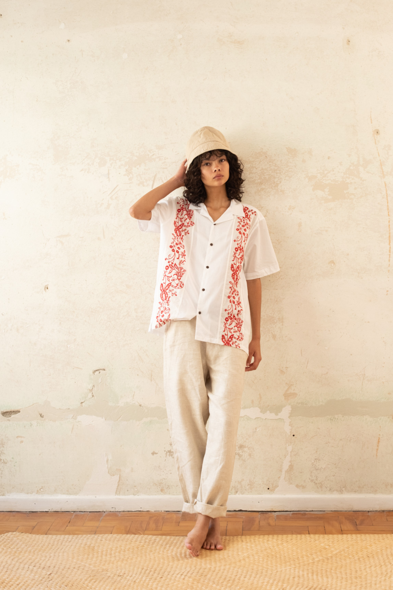 meera lace short sleeve shirt