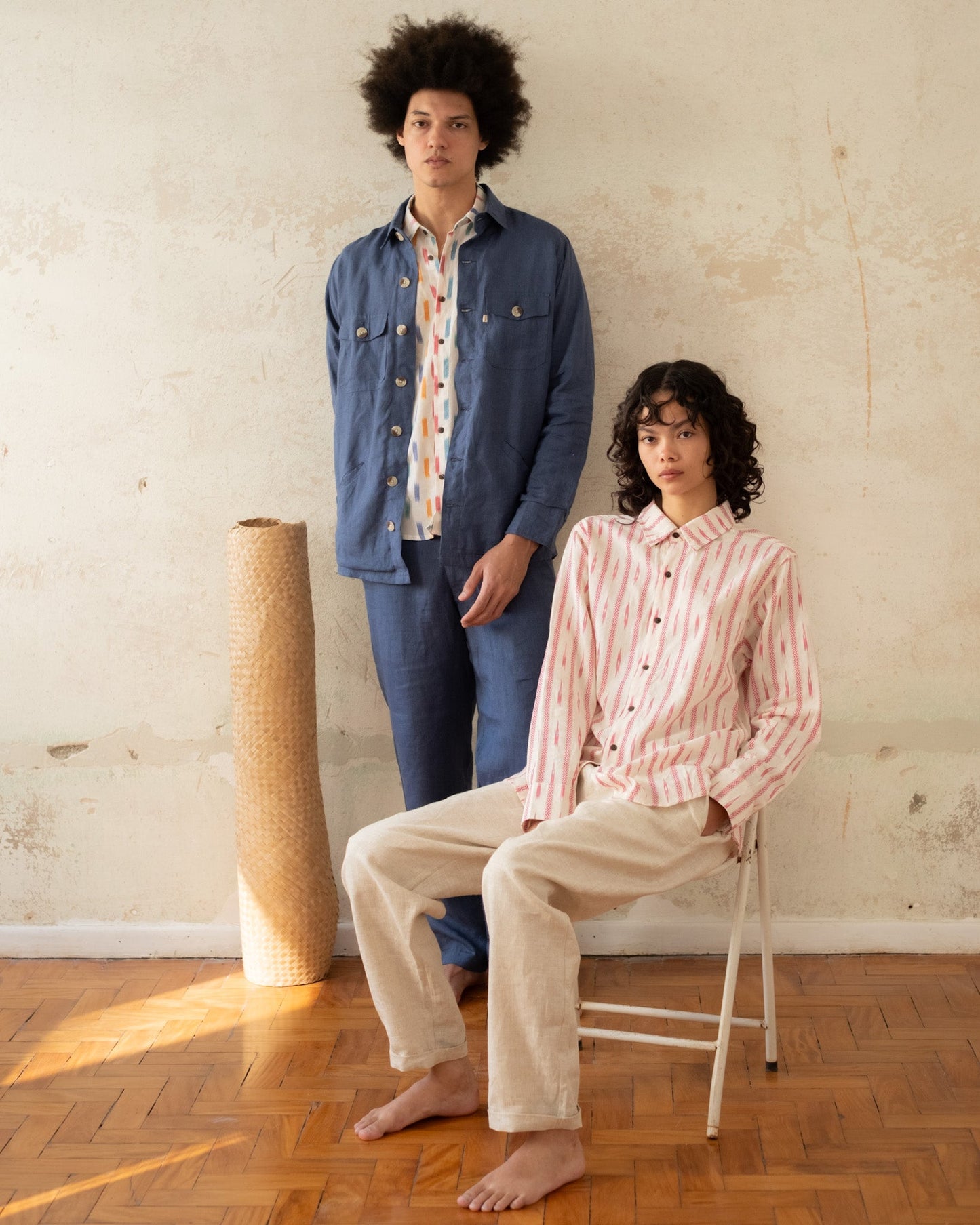 rupasi hand-woven long sleeve shirt