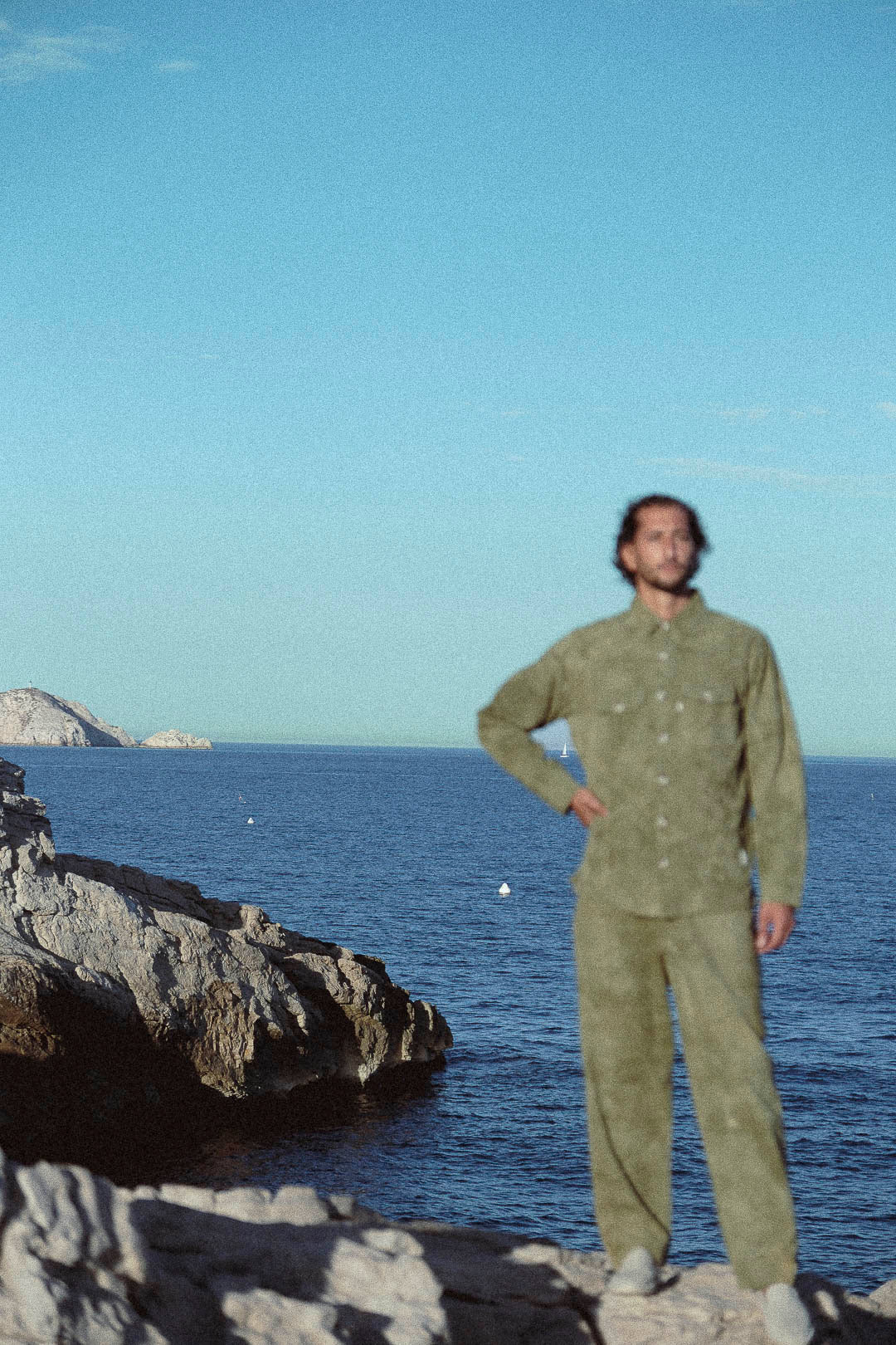 opal hand-dyed corduroy jacket in green