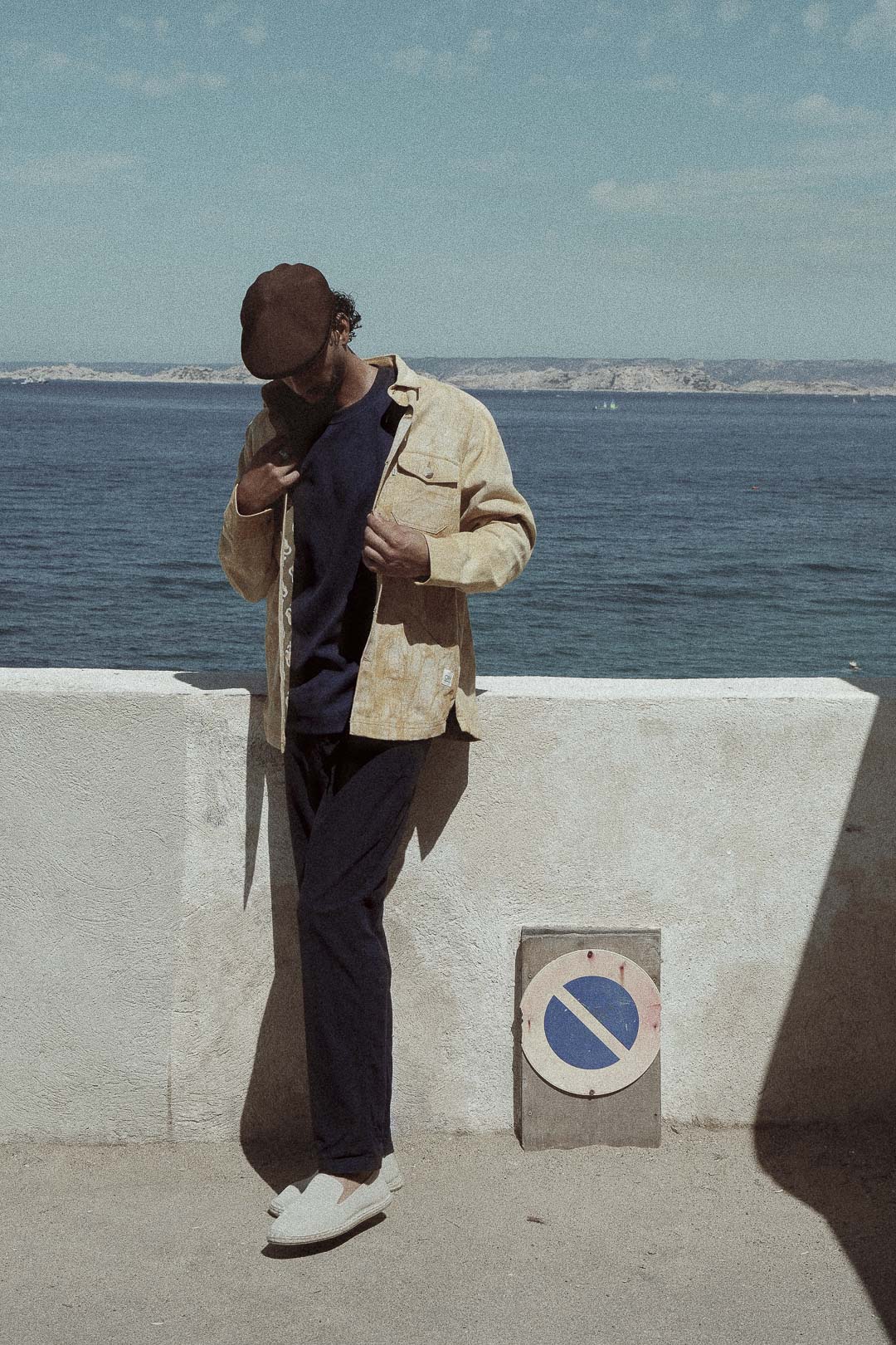 arctic hand-dyed lightweight jacket
