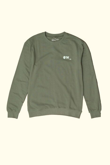 trust your intuition sweatshirt in green