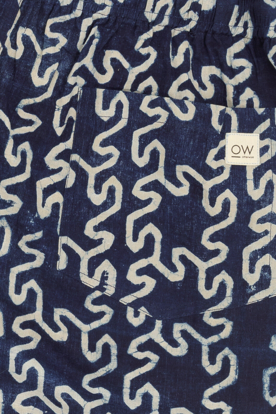 buti hand-printed shorts in blue