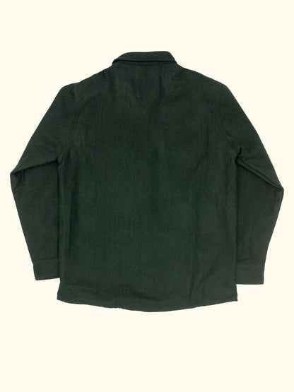 cobalt upcycled wool jacket in green