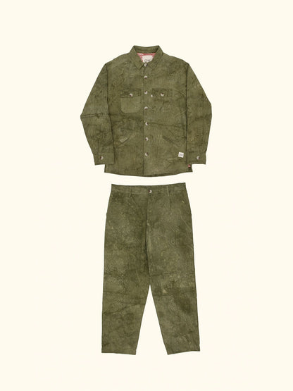 opal hand-dyed corduroy trousers