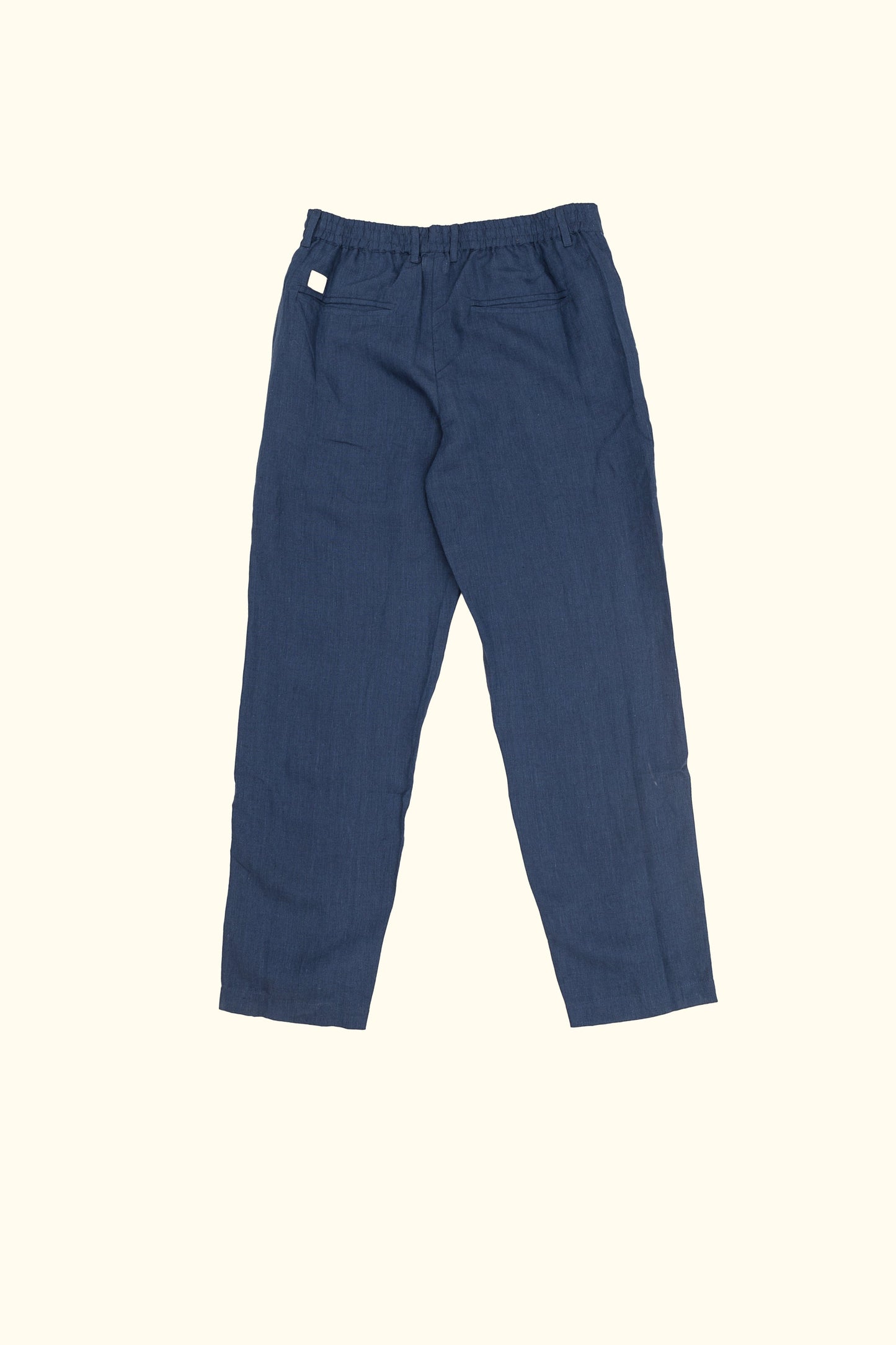 arya linen trousers in dark blue