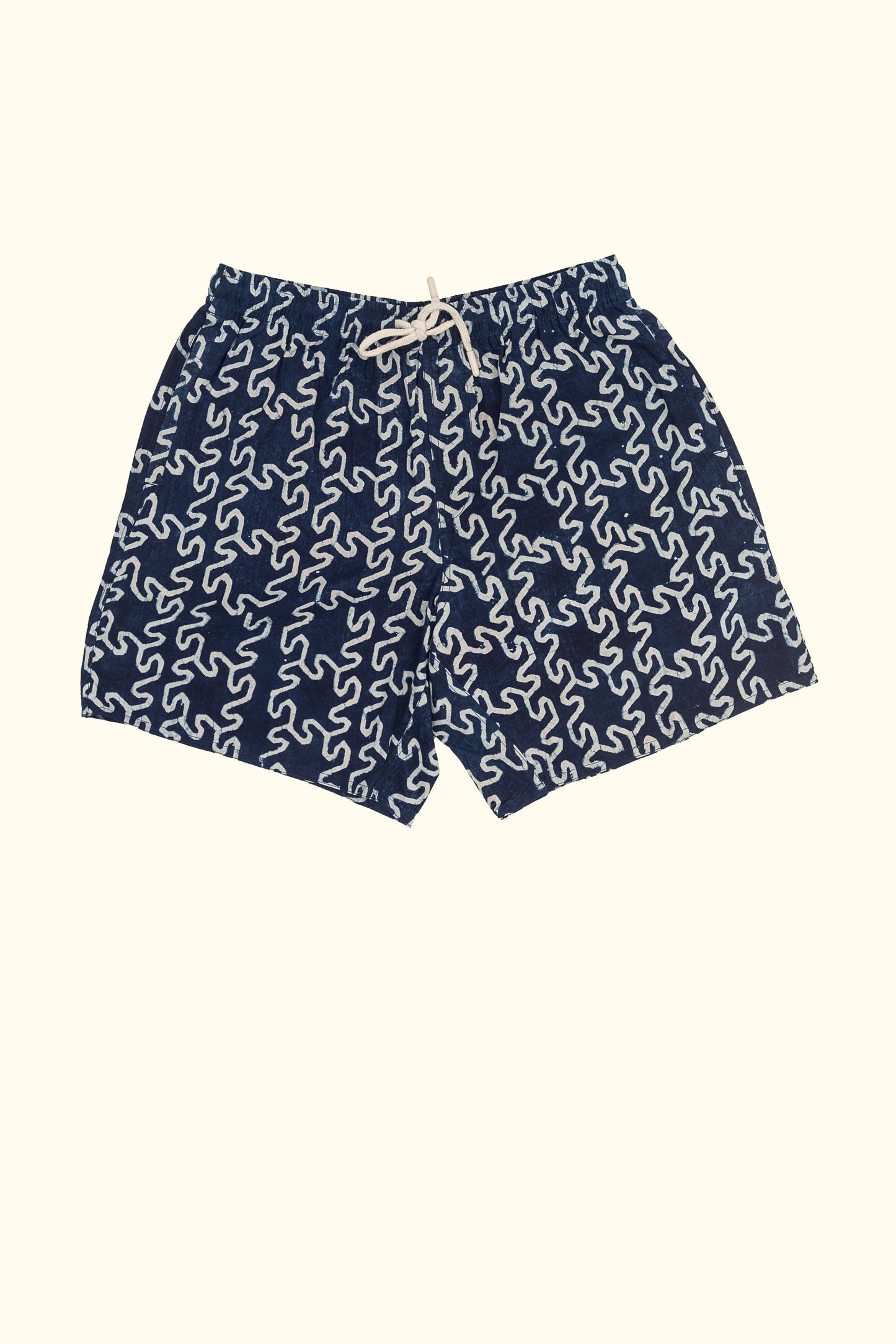 buti hand-printed shorts in blue