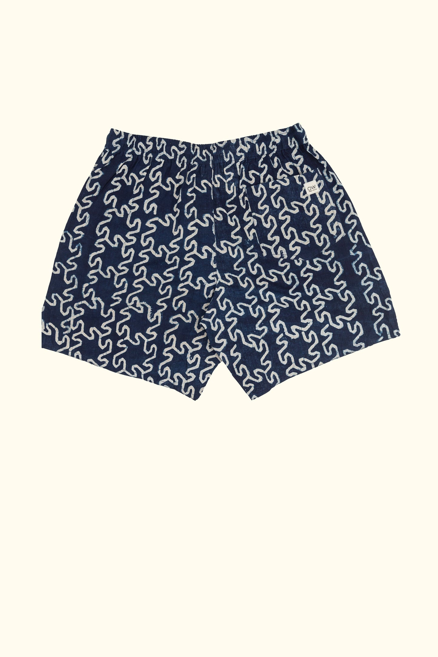 buti hand-printed shorts in blue